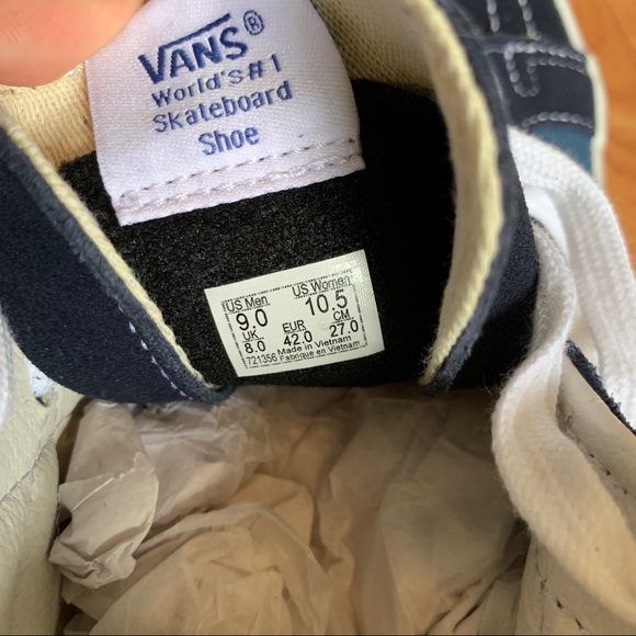 NWT | Vans blue and navy high tops - Picture 10 of 10